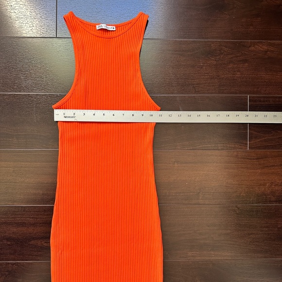 Zara Vibrant Orange Racer Tank Dress - Picture 5 of 7